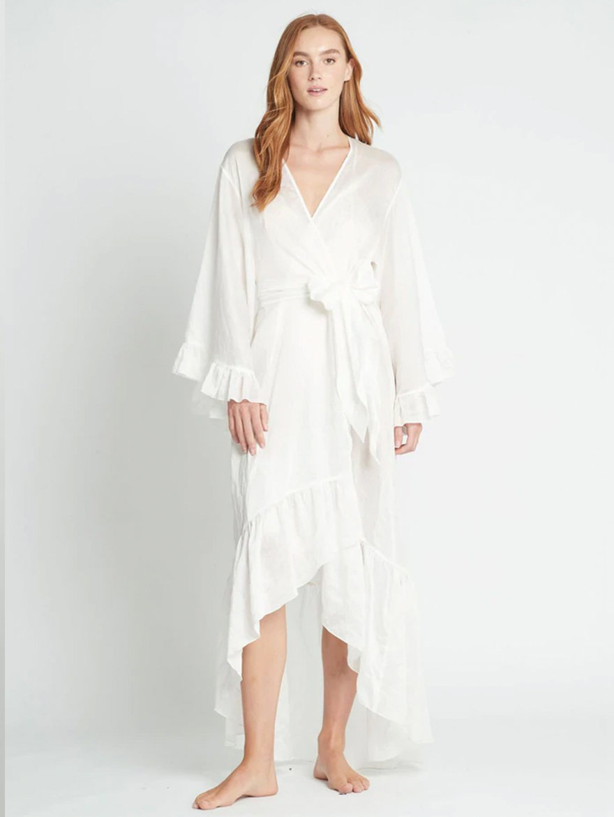 期間限定値下げTOWAVASE linen quilt robe (white) | wise.edu.pk