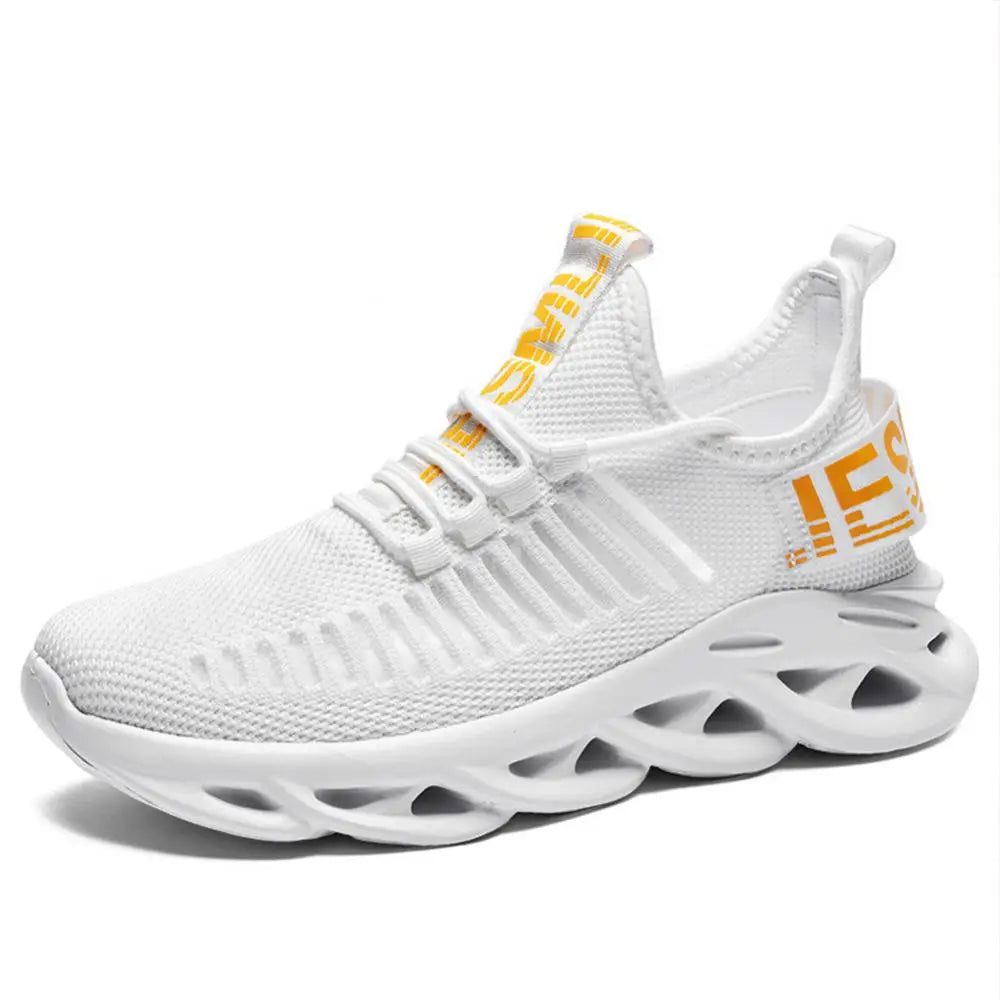 Men Casual Sneakers Women Outdoor Sport Running Shoe Breathable Vamp Light Tennis Couple Trainers Black White