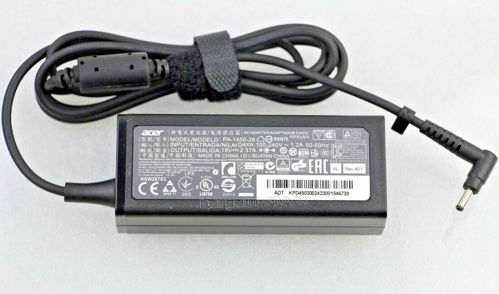 New Original 45W AC Adapter Charger Acer Aspire Alpha 12 SA5-271 SA5-271P 271P-74E1 Charger