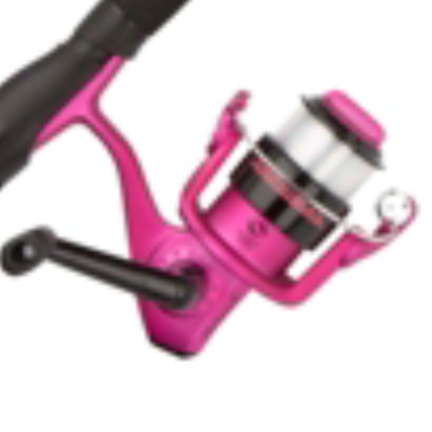 4'9 Pink Fishing Rod with Cork and Reel Seat Handle