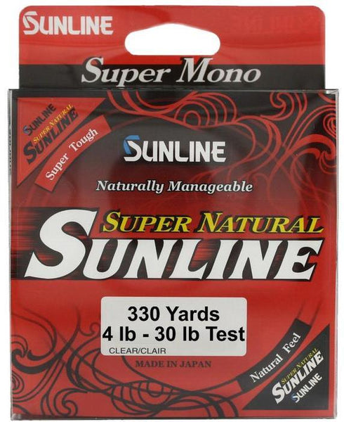 sunline super natural monofilament fishing line