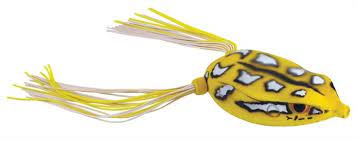 Scum Frog 1/2 oz Painted Trophy Series, Yellow Poison, Top Water Hollow  Body Frog Lure