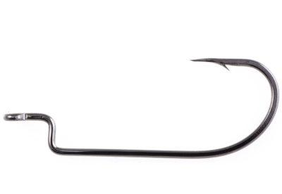 Worm Hook, Size 5/0, Needle Point, Offset Shank, Extra Wide Gap