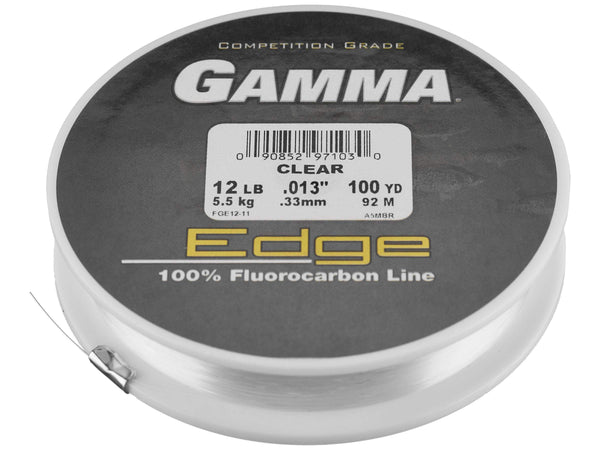 GAMMA EDGE 100% CLEAR FLUOROCARBON LINE 500 YRD - Tackle Depot