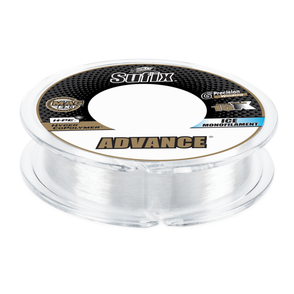 Sufix Performance Tip-Up Ice Braid 15lb Fishing Line - Durable, Low  Stretch, Black Color