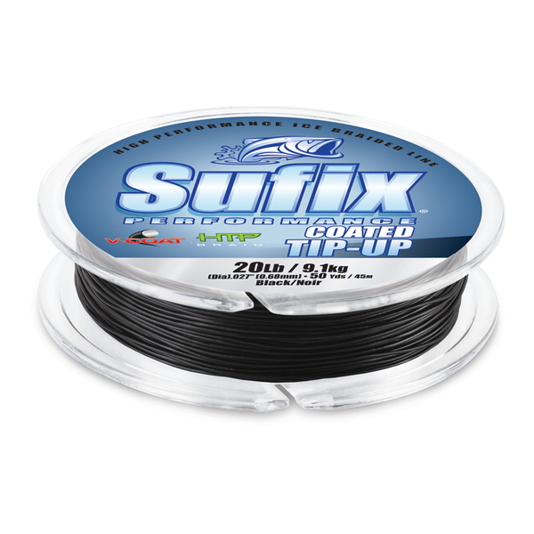Sufix, Performance Metered Tip Up Ice Braid, Ice Braid, Tip Up Line, Coated  Tip Up Line, Metered Tip Up Line, Ice Fishing Tip Up Line, Sufix Tip Up