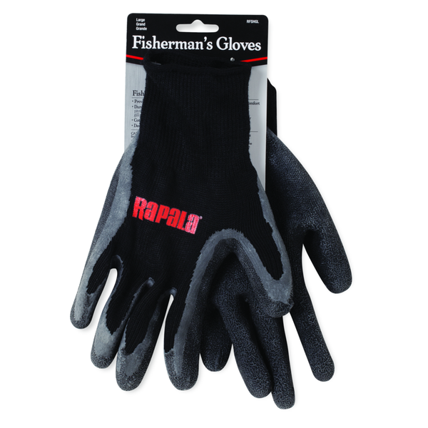 StrikeMaster Heavyweight Fishing Gloves - Small - Black 