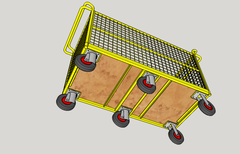 Custom Four Sided Mesh Underside 6 Wheels