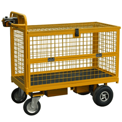 powered cage trolley with half hitch sides