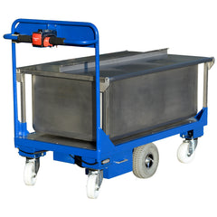 Motorised ingredient handling trolley