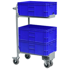 hospital stacking mail room trolley