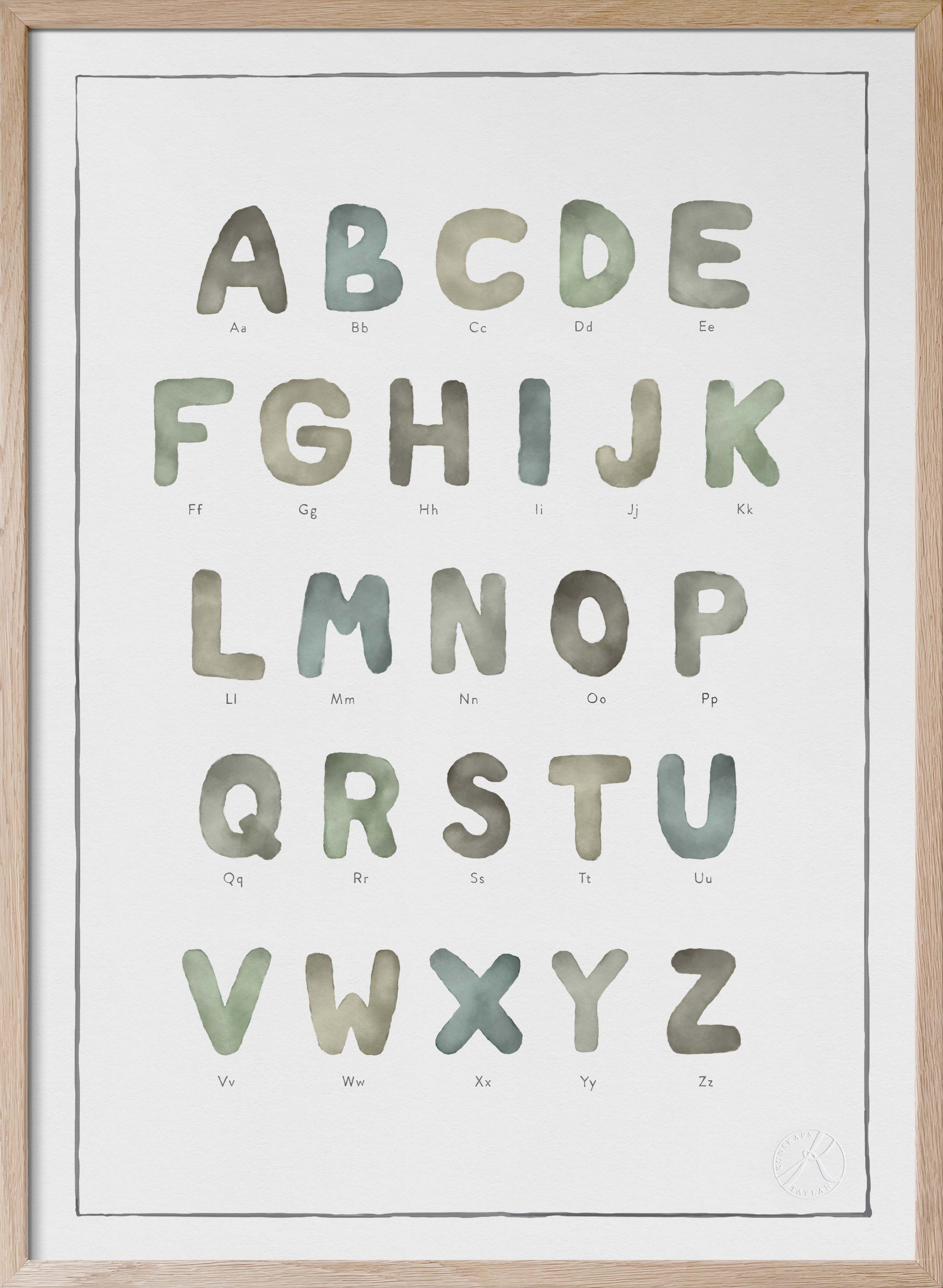 The Alphabet - Watercolour - Kunskapstavlan Design product image