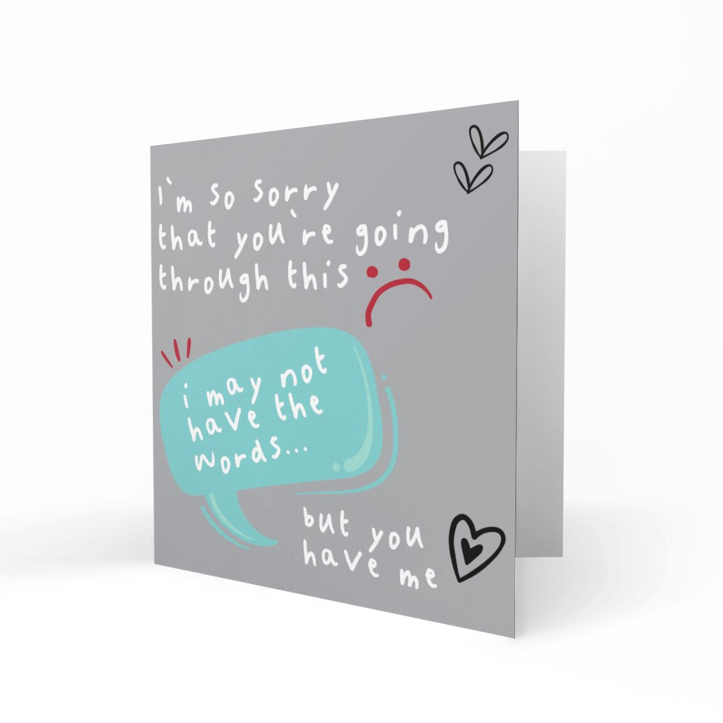 &#39;So Sorry You&#39;re Going Through This&#39; Greeting Cards Chasing Cards 