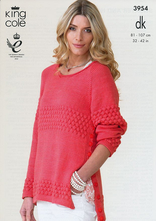 King Cole DK Pattern 3954 - Sweater & Hoodie - Crafty