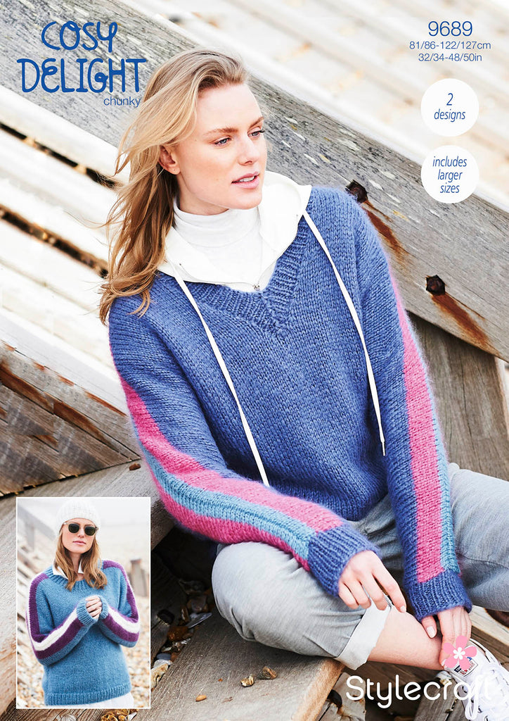 Stylecraft Cosy Delight Pattern 9689 - Sweaters - Crafty