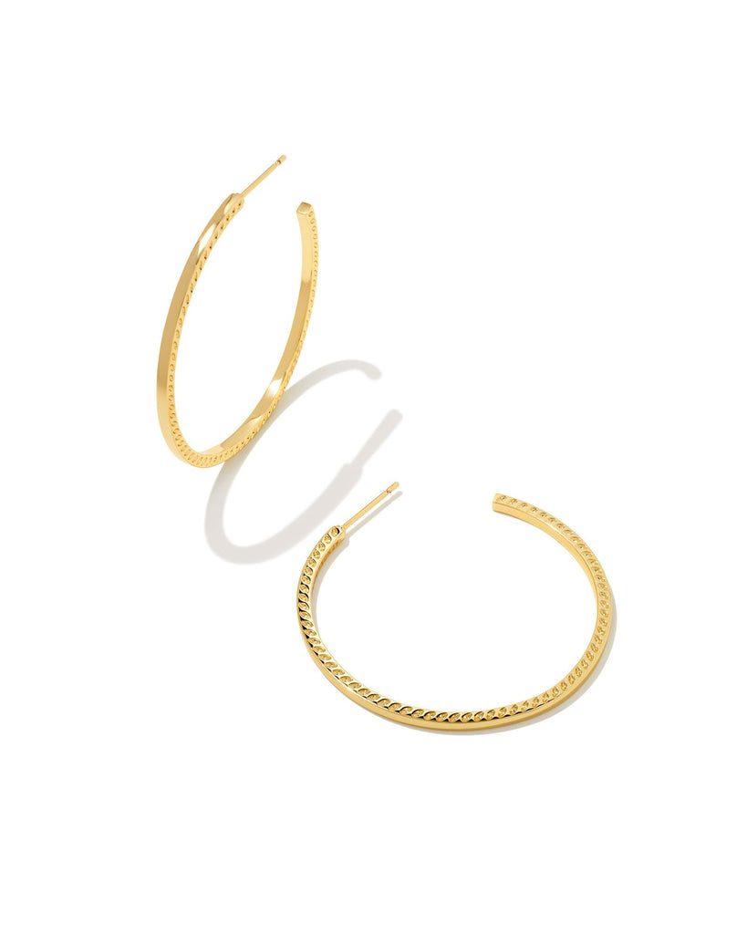 Keeley Hoop Earrings in 18k Gold Vermeil