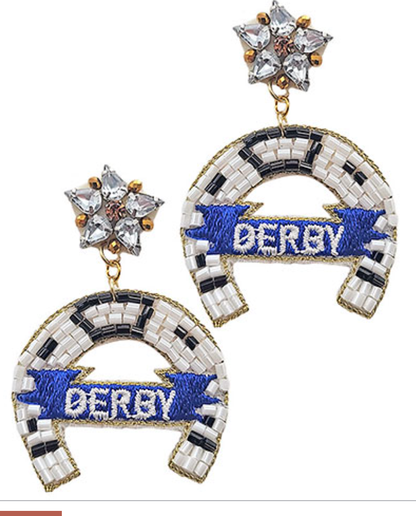 Derby Jockey Silks Earrings X