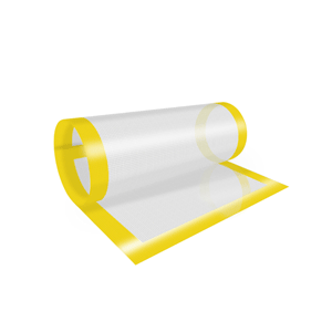 yellow trim silicone dab mat