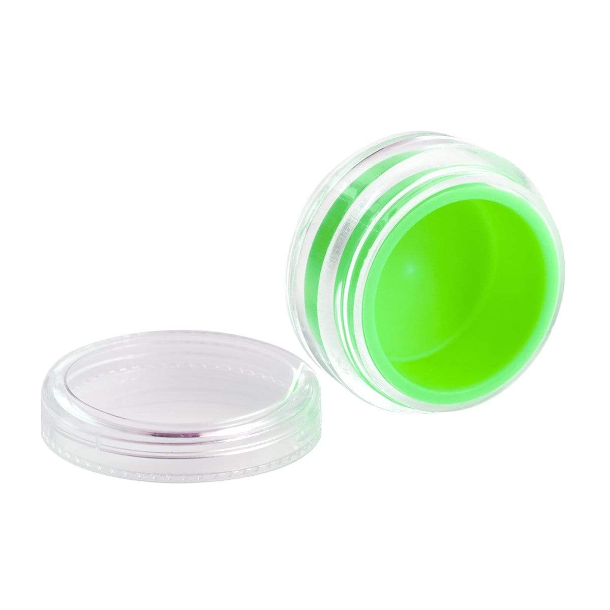 1/8 oz. Clear Plastic Concentrate Container, White Smooth Child Resistant  Cap, 33mm 33-400