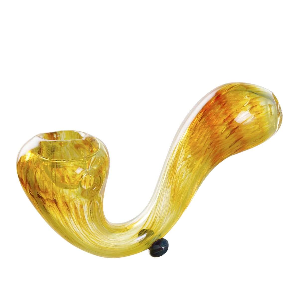 Yellow Glass Sherlock Pipe