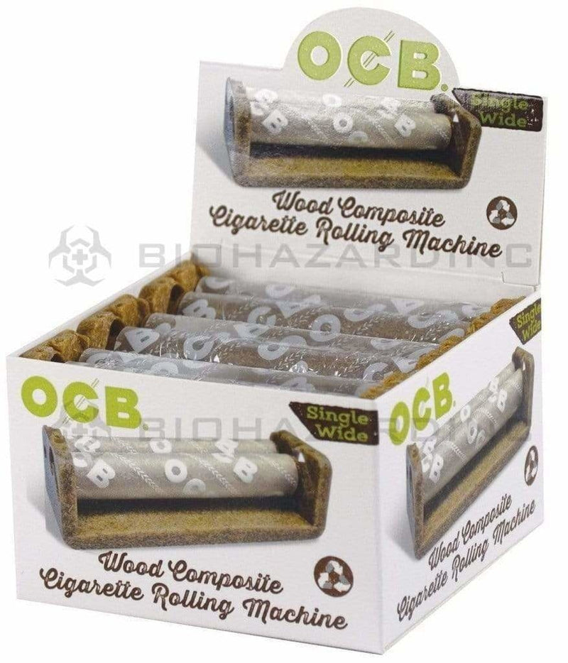 OCB® | 'Retail Display' Wooden Rolling Machine Single Wide Size | 70mm