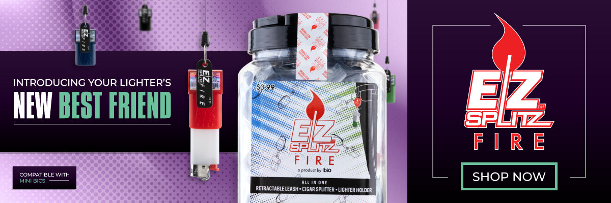 EZ Splitz | FIRE Cigarillo Blunt Splitter & Lighter Holder