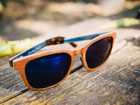 Holz Sonnenbrille, Lugano, Holz-Made