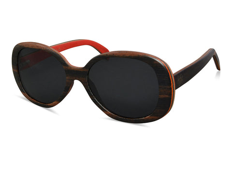 Rote Dame, Holz Sonnenbrille Holz gemacht