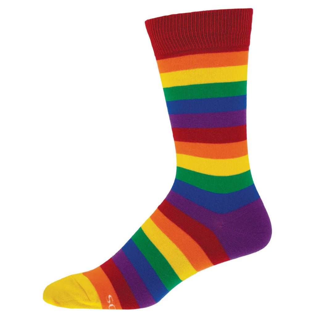 Socksmith Pride Stripes Men's Crew Sock