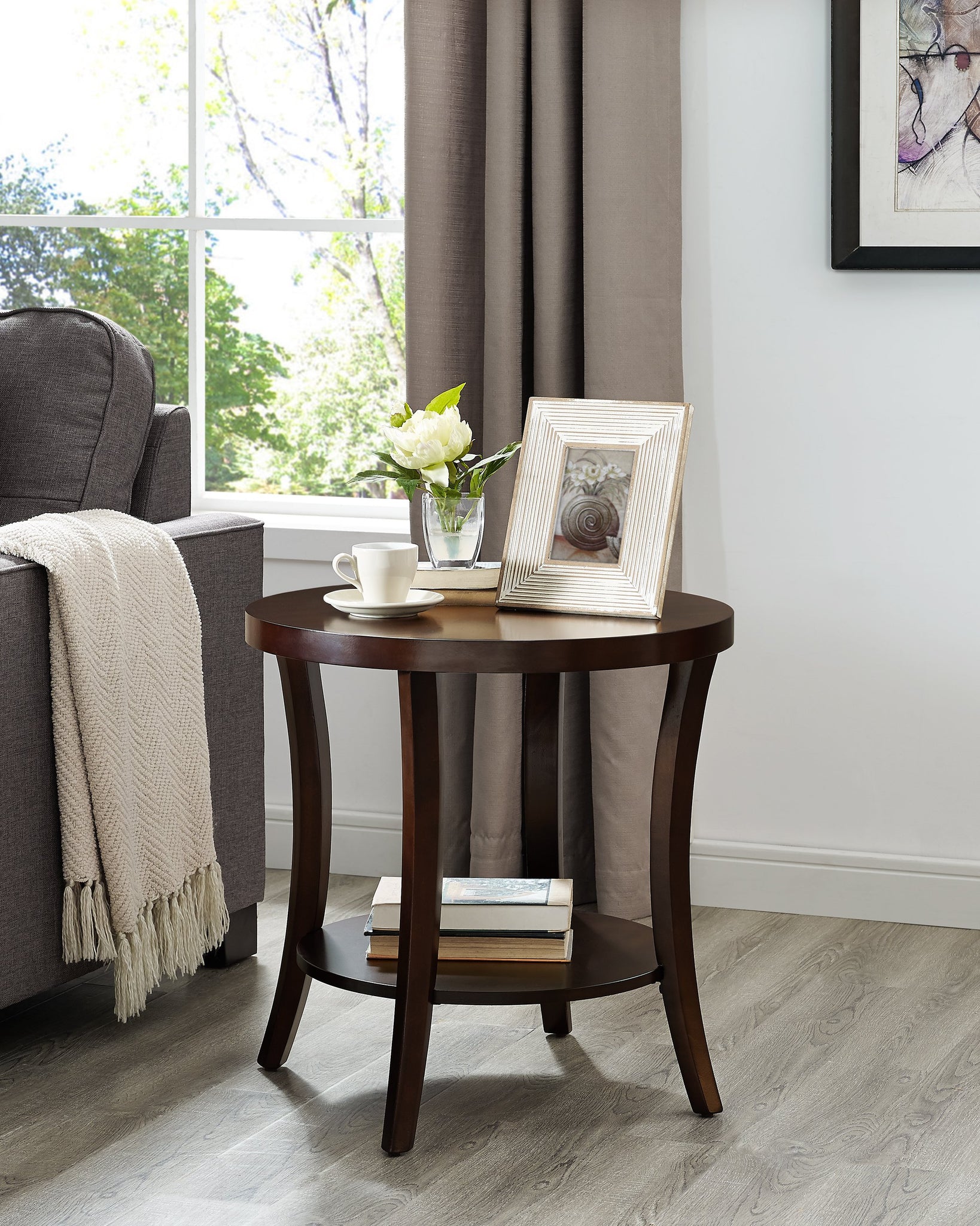 A Touch of Elegance: The Iron and Oval Silver Coffee End Table Set