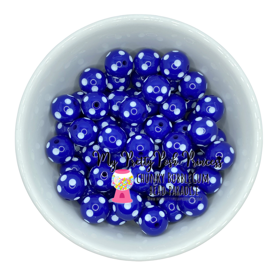 W412- 20mm Baseball Bead Chunky Bubblegum Pearls (10 Count) – My Pretty  Posh Princess