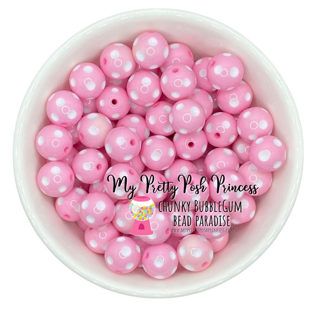 PINK Peach BUBBLEGUM BEADS 20mm - 13 - Chunky Beads, Bubble Gum Bead S –  Posh Glitter, LLC