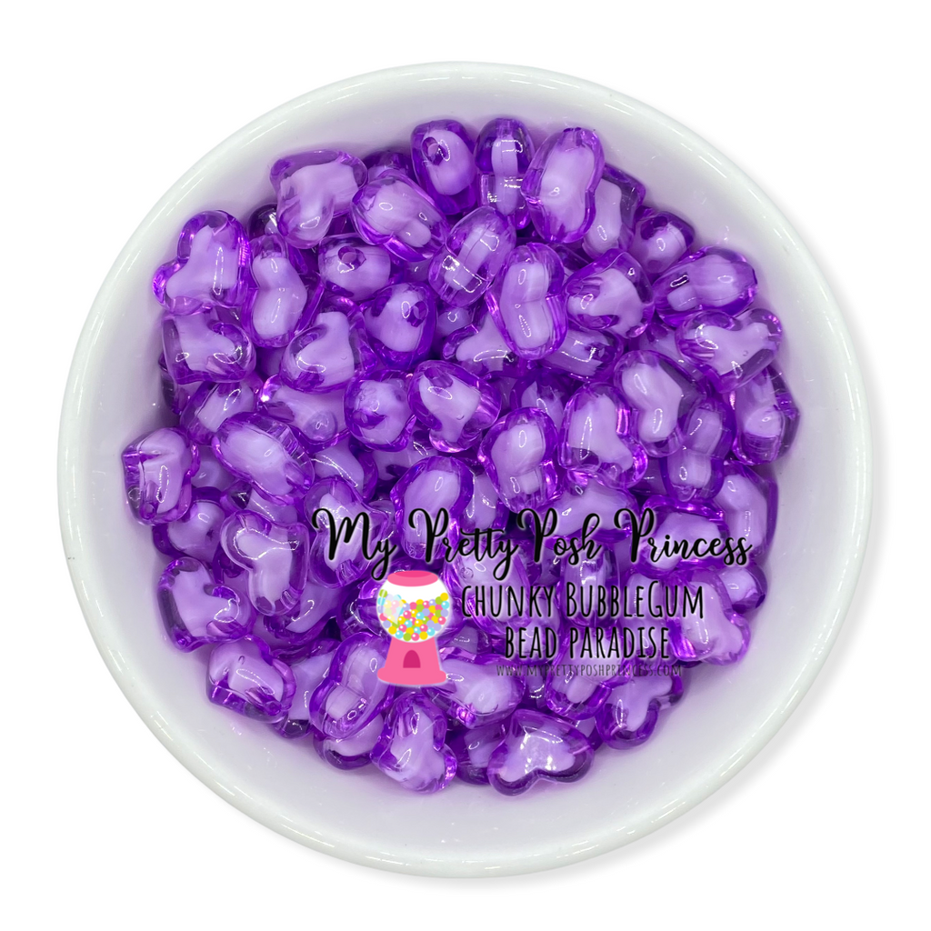 15mm Neon Purple Glitter Beads – USA Silicone Bead Supply Princess