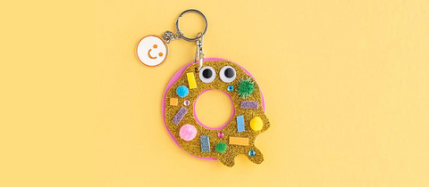 DIY Glazed Donut Keyring Kit