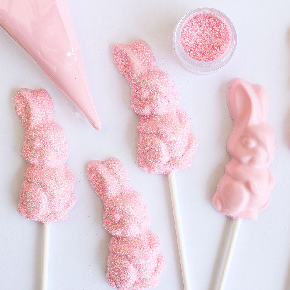 SPARKLY BUNNY CHOCOLATE LOLLIPOPS – Layer Cake Shop