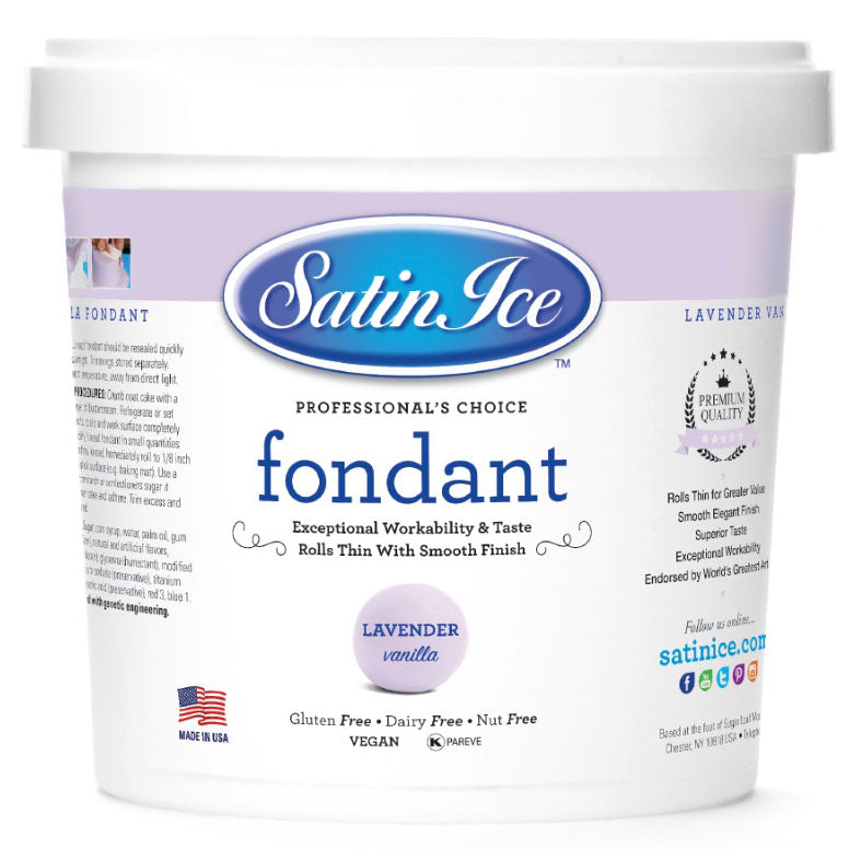 Satin Ice 2 lb. Black Vanilla Rolled Fondant Icing