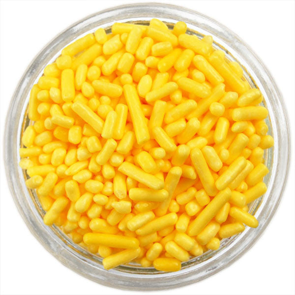 Yellow Sprinkles - 1.6 LB Bulk Dessert Toppings - Colorful Jimmies for  Baking - Yellow Sprinkles in Resealable Container - Spring, Summer Dessert