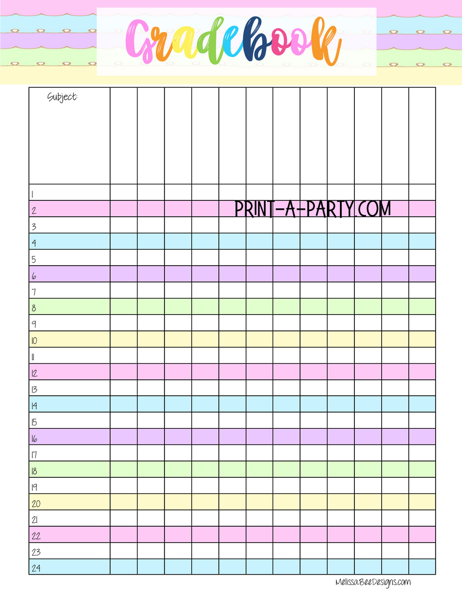 Free Gradebook Template Google Sheets