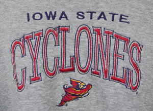 Iowa State Cyclones Embroidery Words with Logo Crewneck