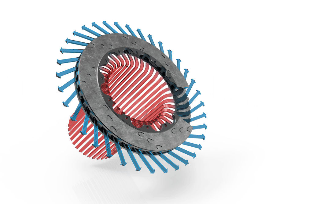 2-Piece Rotors Heat Dissipation