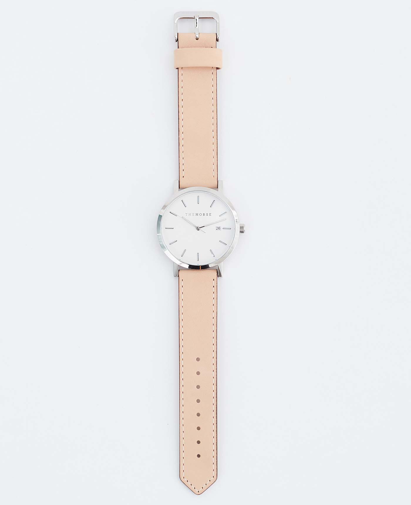 white face watch leather strap