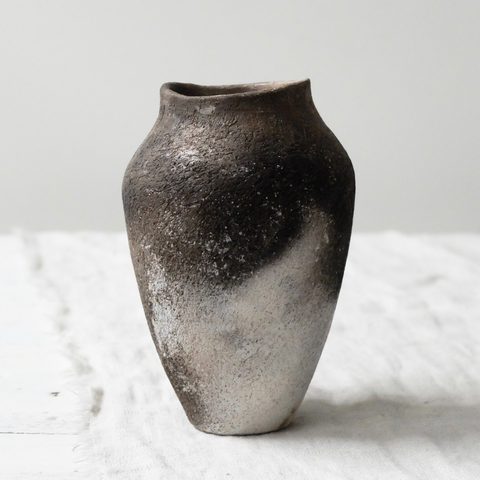 Enriqueta Cepeda Smokefired Vessel - Surface Detailing in Ceramics