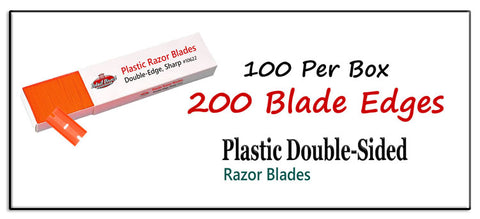 100 Double-Sided Plastic Razor Blades, Order Yours Today!