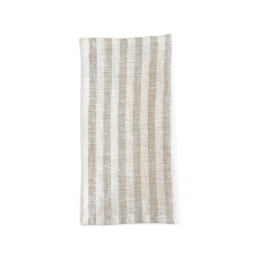 Charcoal Grid Linen Napkin