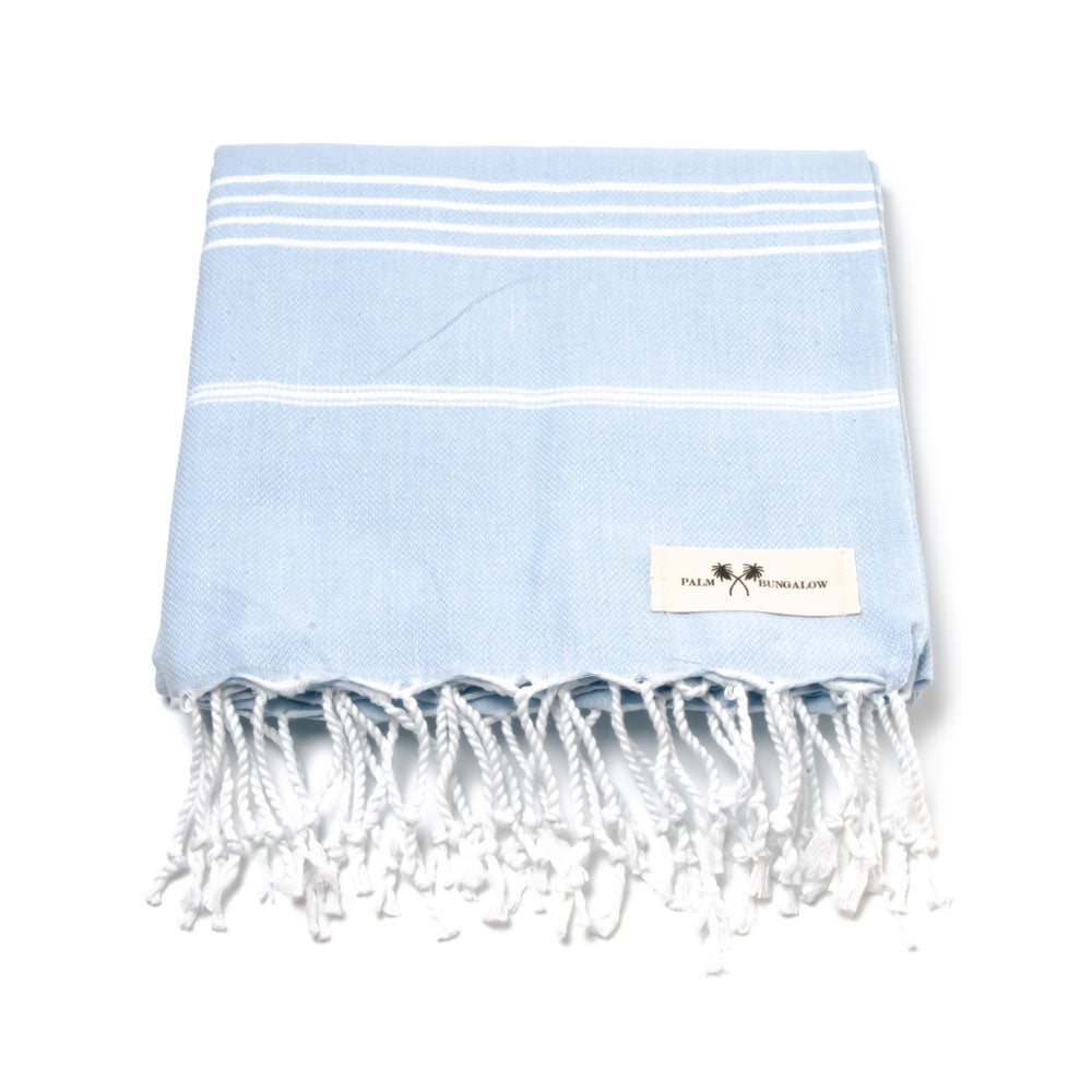 light blue towels