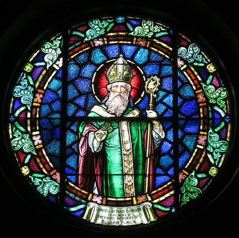 St. Patrick stained glass church window
