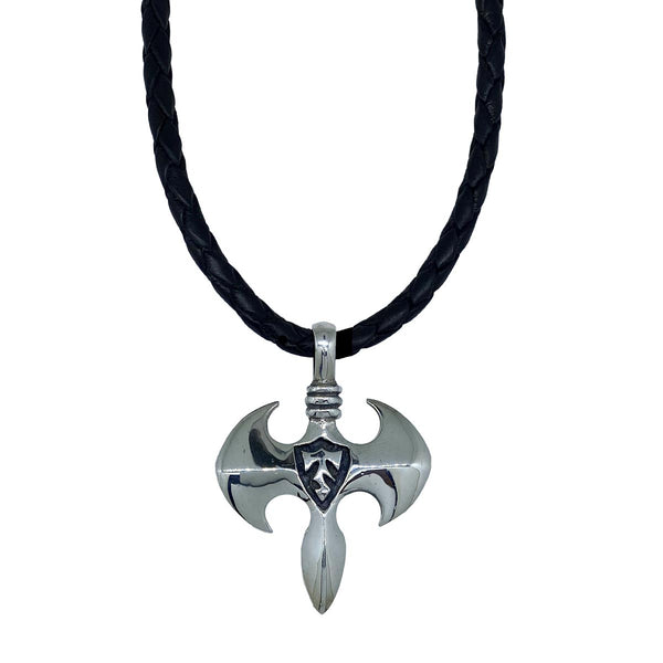 Labrys Battle Axe on Leather Necklace – Tribal Son