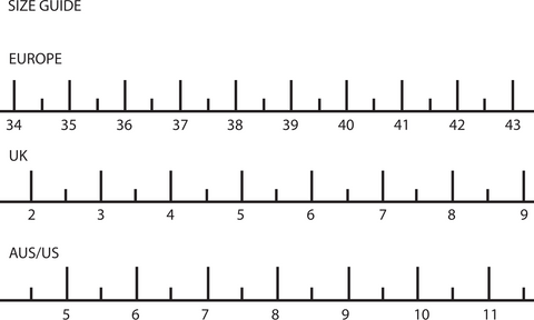 women's international shoe size chart