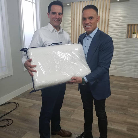  "AlignaSleep's Founder Dr. Pound with SharkTank's Kevin Harrington