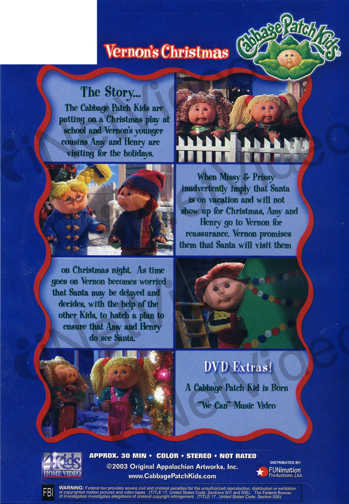 cabbage patch kids vernon's christmas